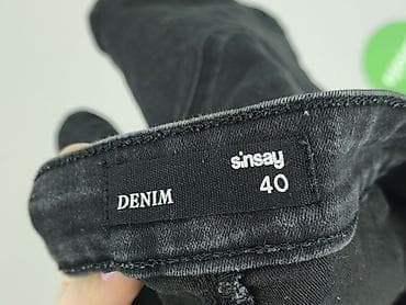 dżins: Sinsay, Szorty damskie, rozmiar L — 4