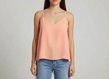 koszulka na ramiączkach jedwabna: T-shirt damski, rozmiar S — 5