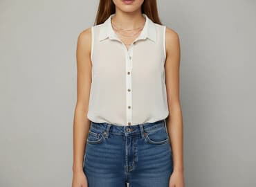 podkoszulka pod białą koszulę: Bluzka damska, M — 6