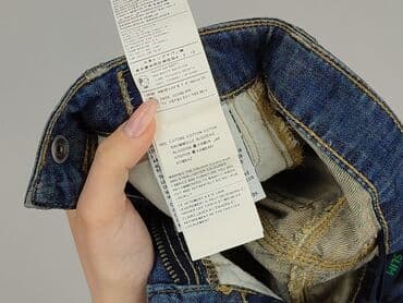 spodnie despacito: Denim pants, Benetton, 6-9 months, condition - Perfect — 6