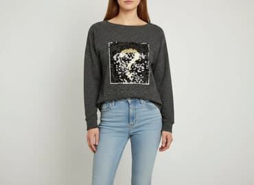 bluzy z diamencikami damskie: Bluza damska
, rozmiar M — 5