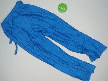 niebieskie spodnie dresowe damskie: Spodnie materiałowe damskie, rozmiar S — 3