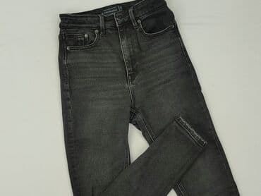 spodnie z wysokim stanem dla niskich: Stradivarius, Jeansy damskie, XS — 1