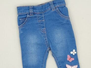 sweter hello kitty: Spodnie jeansowe, George, 1-3 m, stan - Idealny — 1