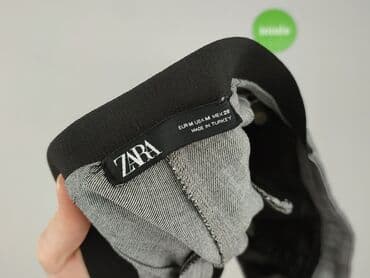 spodnie z piórami zara: Zara, Spodnie materiałowe damskie, rozmiar M — 4