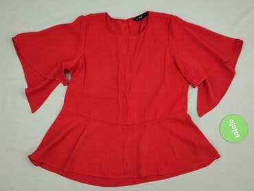 czerwona bluzka z baskinką: F&F, Bluzka damska, rozmiar M — 2