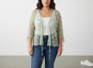 zalando sukienki dla puszystych: Ze-Ze, Narzutka damska, rozmiar XL — 6