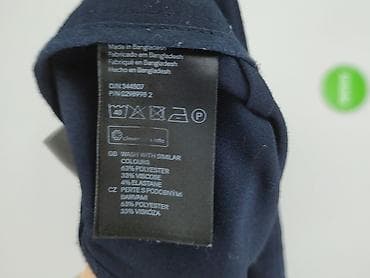 niebieska bluza hm: H&M, Spodnie materiałowe damskie, rozmiar L — 5