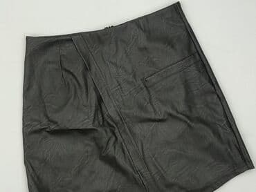 spódnice czarne eko skóra: Spódnica damska, rozmiar M — 1