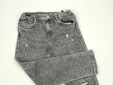 bdf czapka: Spodnie jeansowe, Sinsay, 10 lat, 140, stan - Bardzo dobry — 1