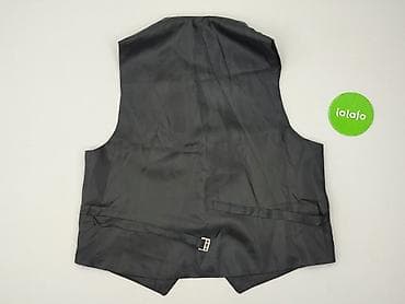 pull and bear dzwony: Męska kamizelka garniturowa Roberto Bartoloni - Kolor: czarny - — 3
