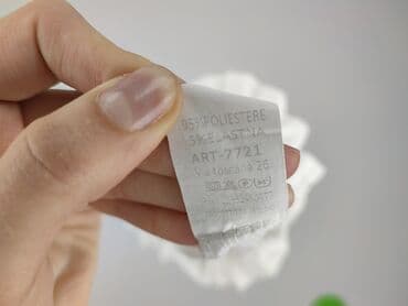 biale szerokie jeansy: Spodnie materiałowe damskie, rozmiar One size — 4