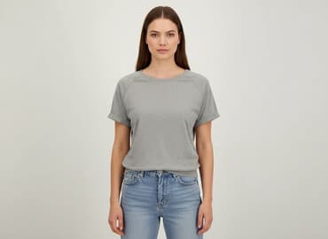 koszula damska z gumką na dole: T-shirt damski, rozmiar XS — 1