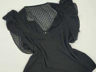 czarne bluzki w biale grochy: H&M, Bluzka damska, rozmiar L — 1