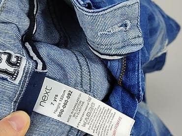 mnml spodnie: Spodnie jeansowe, Next, 7 lat, 116/122, stan - Idealny — 5