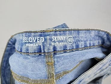 jeans wysoki stan: Jeansy damskie, rozmiar L — 4