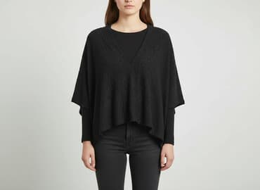 kurtka zimowa damska massimo dutti: Zara, Ponczo damskie, rozmiar S — 6