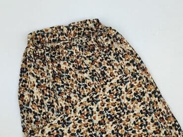 spodnie w krowie łaty: Material trousers for women, size M — 2