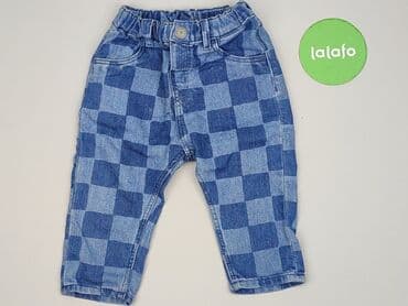 skarpety x bionic: Spodnie jeansowe, H&M, 9-12 miesięcy, stan - Bardzo dobry — 2