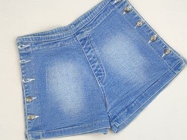 krótkie spodenki z wysokim stanem jeansowe: Szorty damskie, rozmiar L — 2