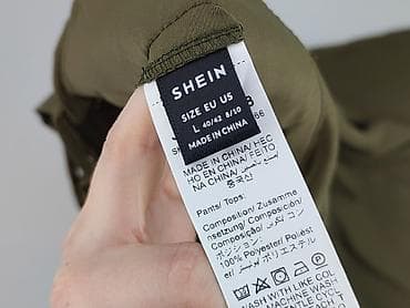 shein bluzki: Shein, Spodnie materiałowe damskie, rozmiar L — 4