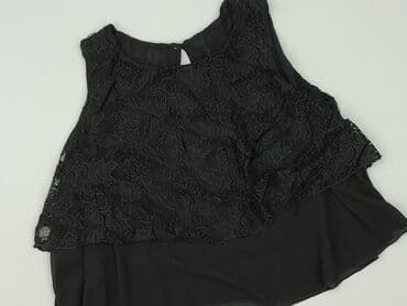 bluzka czarna z tiulem: Women's blouse, size S — 2