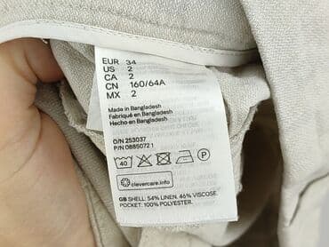krótkie dopasowane spodenki: H&M, Shorts for women, size XS (EU 34) — 5