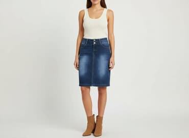 spódniczka jeansowe zara: Spódnica damska, rozmiar XS — 7