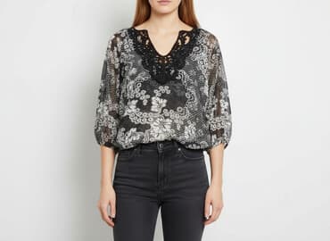 bluzka w kwiaty new yorker: Yessica, Bluzka damska, rozmiar S — 6