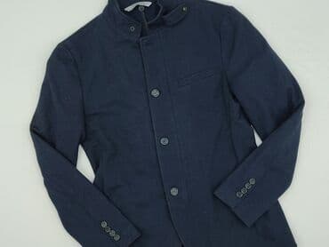 marynarka pull and bear: Męska marynarka ZARA MAN - Kolor: granatowy - Rozmiar z metki: EU 48 — 1