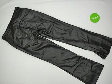 czarne levisy: Bershka, Spodnie materiałowe damskie, rozmiar M — 4