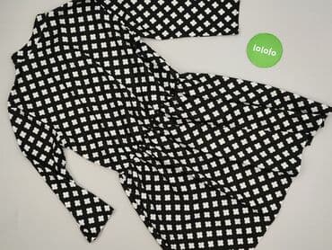 czarna sukienka z rozszerzanymi rękawami: Women`s dress, size S — 4