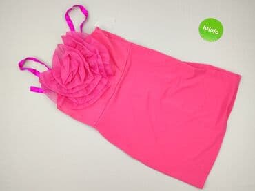 różowa satynowa sukienki: Sukienka damska, rozmiar S — 2