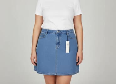 jeansowe spódniczka z guzikami noisy may: Noisy May, Spódnica damska, rozmiar XL — 7