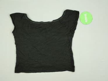 top z piórami czarny: Hennes, Bluzka damska, rozmiar M — 3