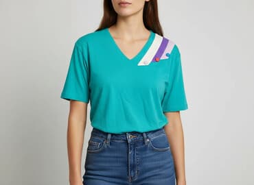 długość koszulki a wzrost: Bluzka damska, M — 6