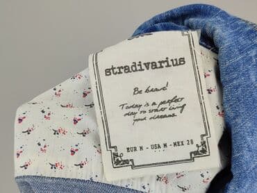 jeans mom slim fit stradivarius: Stradivarius, Джинсова куртка жіноча, розмір M — 4