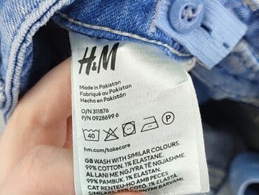 bluzka odcinana pod biustem: Spodnie jeansowe, H&M, 11 lat, 140/146, stan - Bardzo dobry — 6