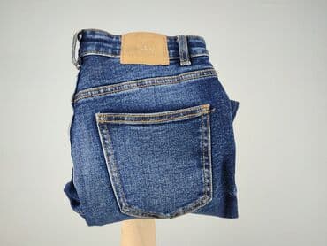 beżowe spodnie z wysokim stanem zara: Zara, Jeansy damskie, M — 5