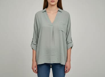 damska bluzka zapinana z tyłu krzyżówka: Beloved, Жіноча блуза, розмір M — 1