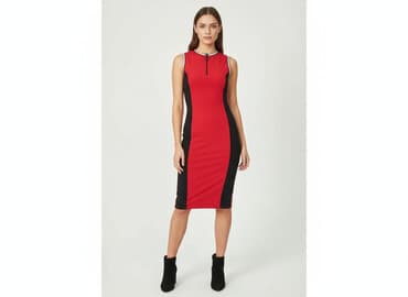 sukienki czerwone dopasowane: FB Sister, Sukienka damska, rozmiar S — 6