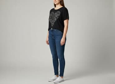 philipp plein t shirty strass: T-shirt damski, rozmiar XL — 5