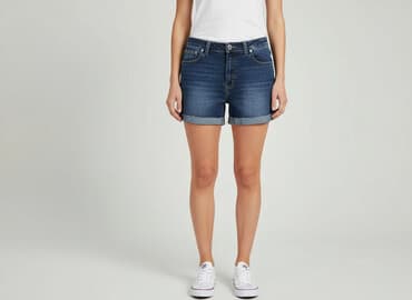 krótkie spodenki damskie z niskim stanem: Szorty damskie, rozmiar L — 1