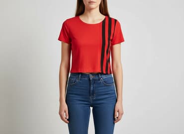 shein podkoszulki damskie: PrettyLittleThing, T-shirt damski, rozmiar S — 7