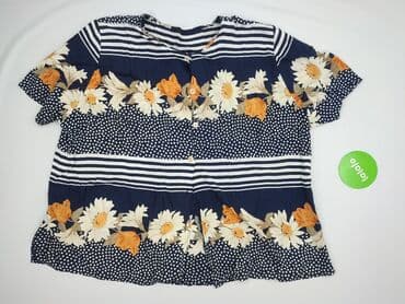 bluzki niebieska: Bluzka damska, 8XL — 2