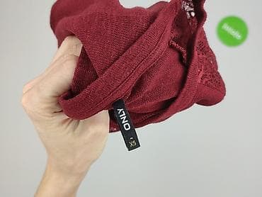 czerwony top stradivarius: ONLY, Bluzka damska, rozmiar XS — 5