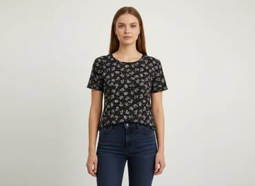 ubrania z kotami: T-shirt damski, rozmiar M — 1