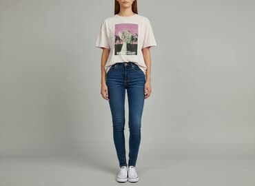 koszulka z żabą cropp: Cropp, T-shirt damski, rozmiar S — 7
