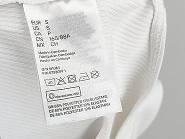 białe t shirty basic: H&M, Body damskie, rozmiar S — 6