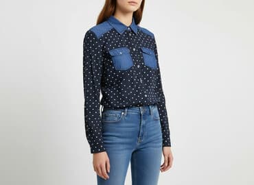 bluzki jeansowe: Reserved, Bluzka damska, rozmiar S — 6